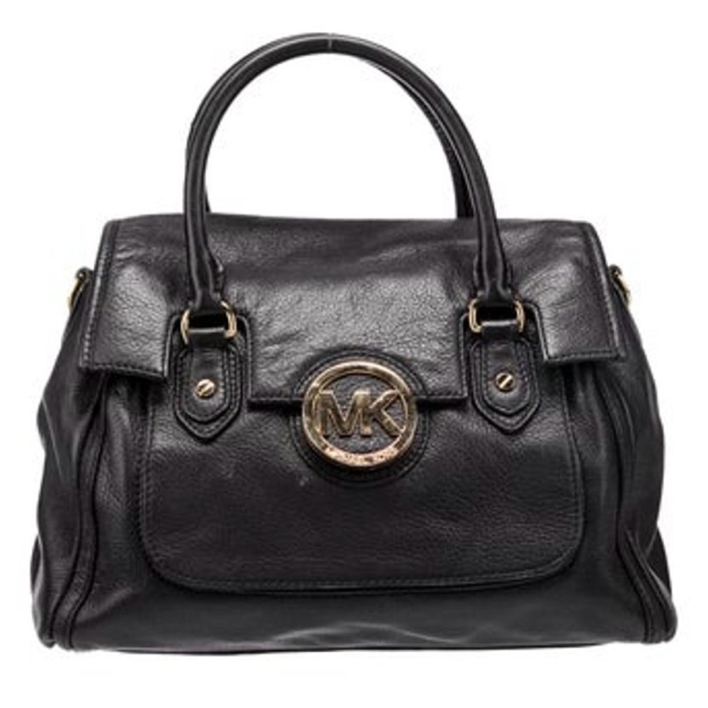 Michael Kors Black Leather Hand/Shoulder Bag